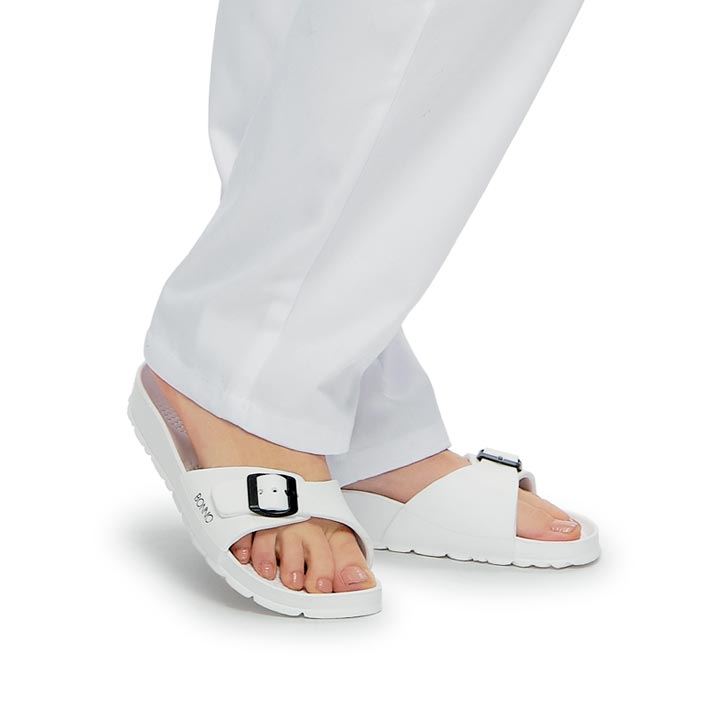 LIVENY - ultra lehká pracovní obuv bílá, dámská, 1 pásek